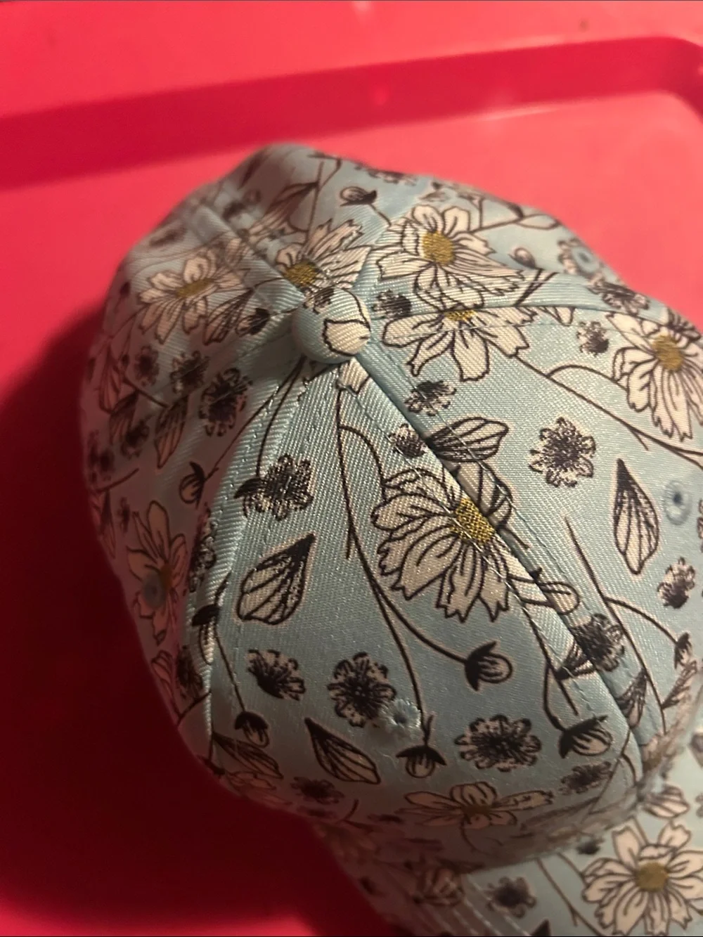 Women’s Floral Baseball Cap - Light Blue